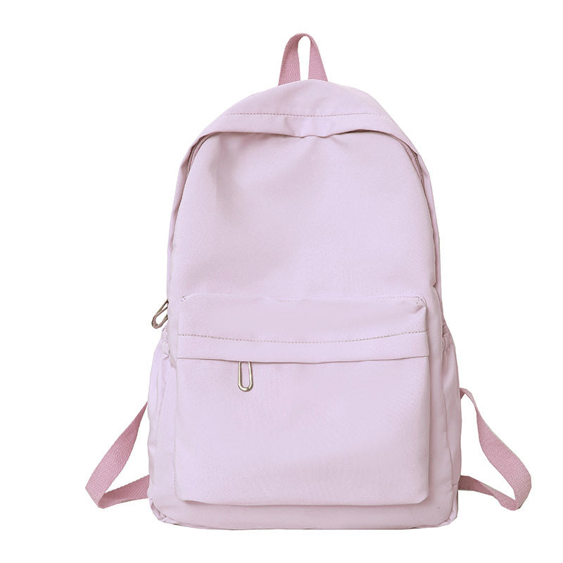 Capacity Fashionable Korean Style Solid Color Backpacks