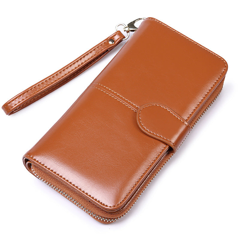 Women's Long Zipper Hasp Large Capacity Multiple Ladies Wallets