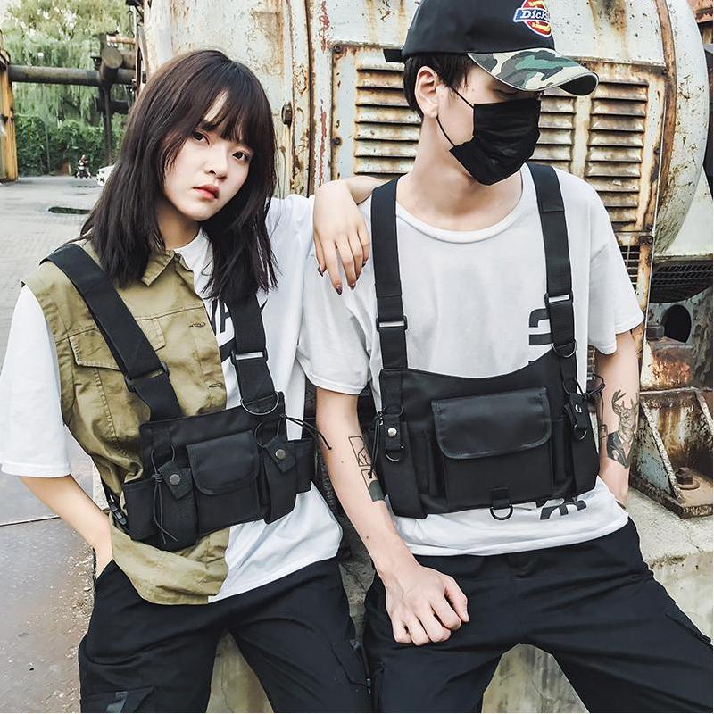 Fashion Vest Personality Interphone Street Combat Waist Packs