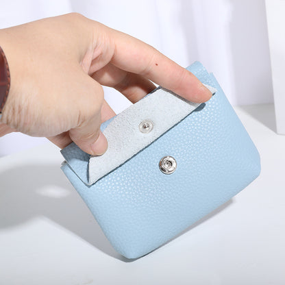 Women's Pattern Solid Color With Lid Imitation Coin Purses