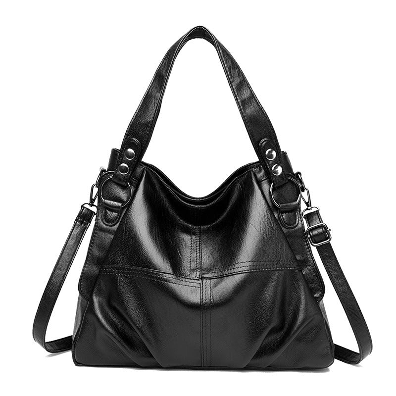 Women's Fashion Trendy Fan Stitching Simple High Handbags