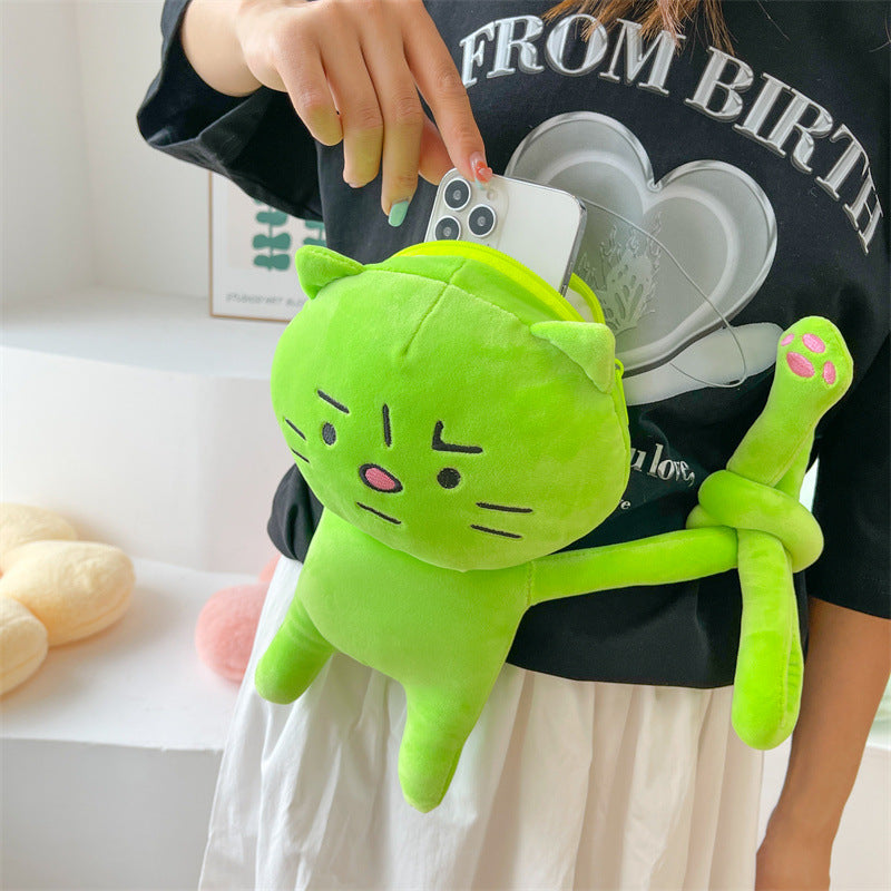 Creative Green Funny Ugly Cute Anxiety Crossbody Bags