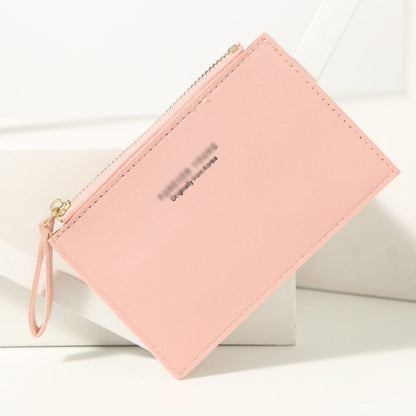 Women's Simple Fashion Classic Solid Color Zipper Ladies Wallets