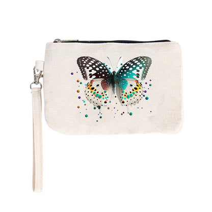 Canvas Printing Hand Portable Mobile Zipper Purses