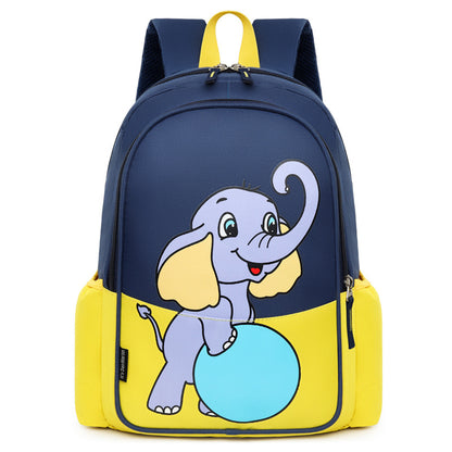 Sacs d'école pour enfants de niveau intermédiaire, motif grenouille et chaton de couleur contrastée, pour la maternelle