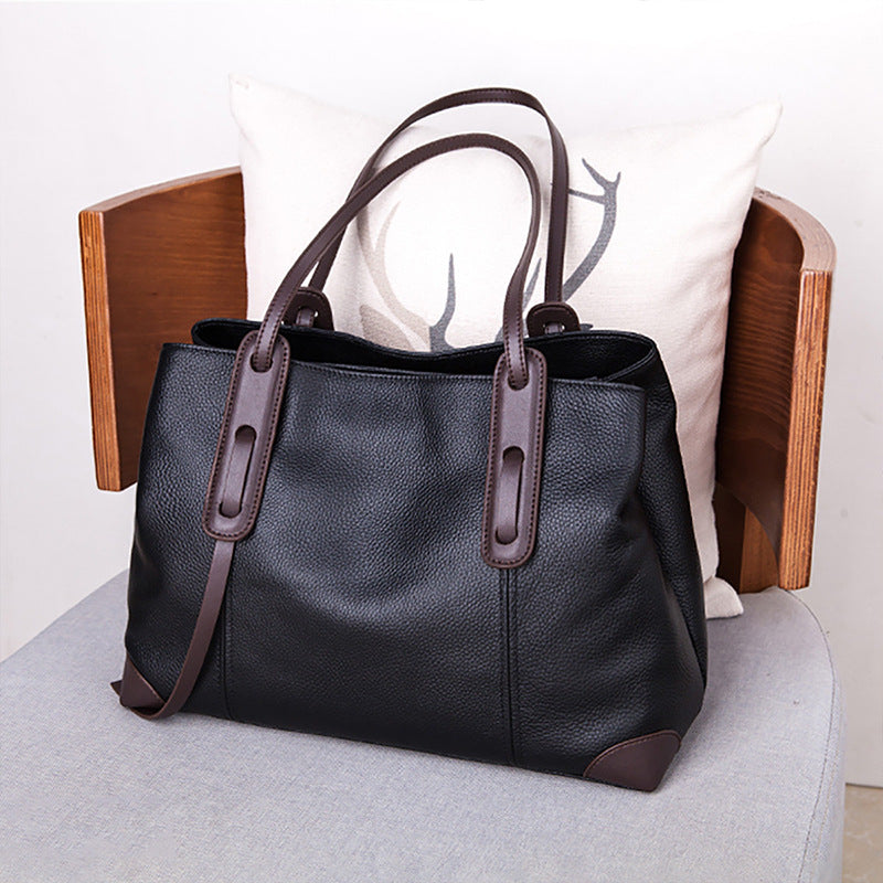 Women's Large Capacity Mom High Sense Genuine Leather Bags