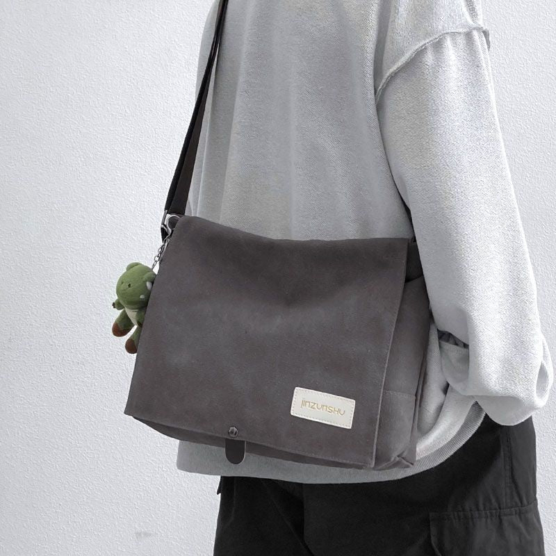 Men's Canvas Message Style Retro Small Computer Men's Messenger Bags