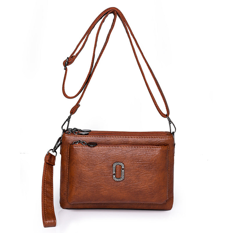 Women's For Mom Simple Soft Leather Crossbody Bags