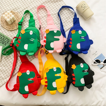 Sacs banane en nylon pour enfants, mignons petits dinosaures, en tissu, pour personnalité