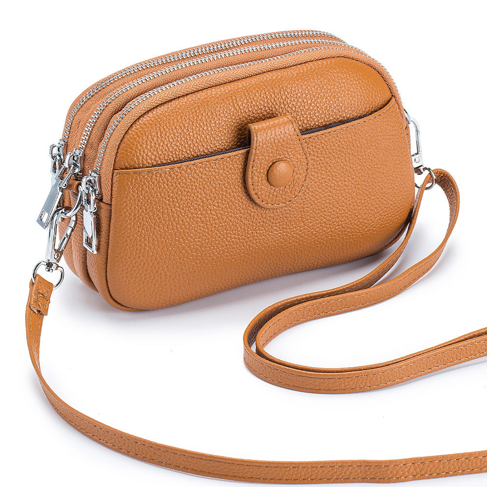 Women's Leather Small Large Capacity Fashion Mobile Crossbody Bags