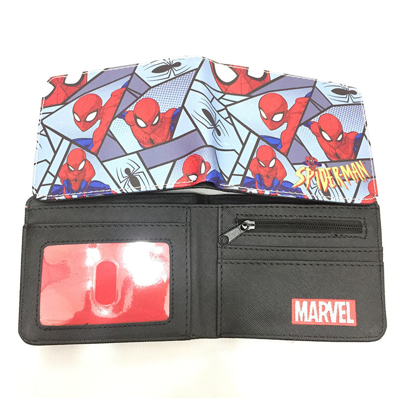 Men's Super Heros Short Black Spider Green Ladies Wallets