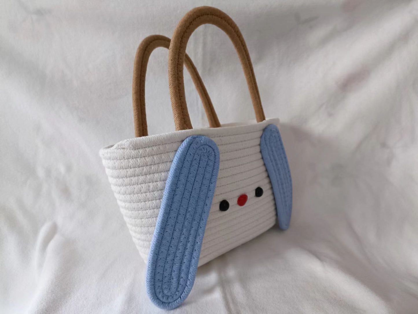 Beautiful Cute Cartoon Cotton Thread Woven Bags