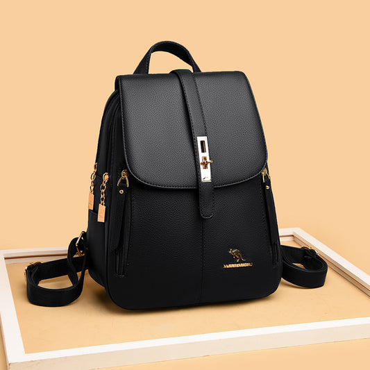 Women's Trendy Fashion Soft Leather Mummy Backpacks