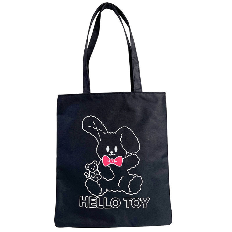 Women's Style Large Capacity Canvas Winter Cartoon Shoulder Bags