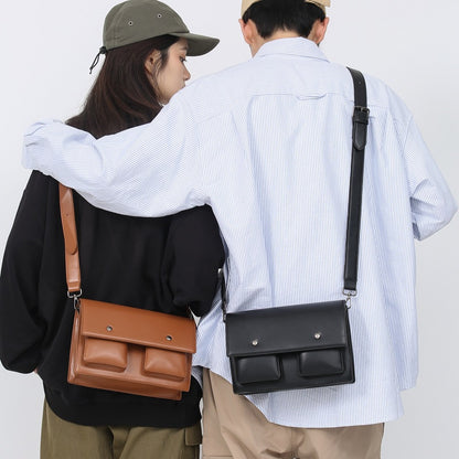 Sacs messagers rétro pour hommes de style coréen de petite taille et de style carré