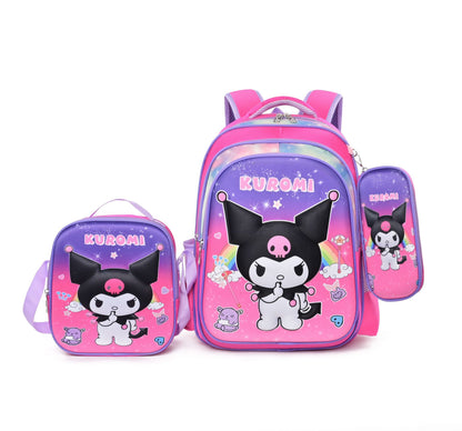 Ensemble de sacs à lunch pour crayons de dessin animé Cool Primary Set