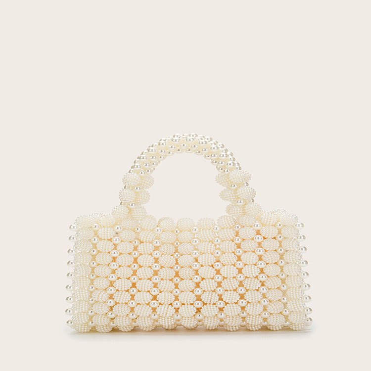 Waxberry Ball Pearl Dinner Dress Hand-woven Design Handbags