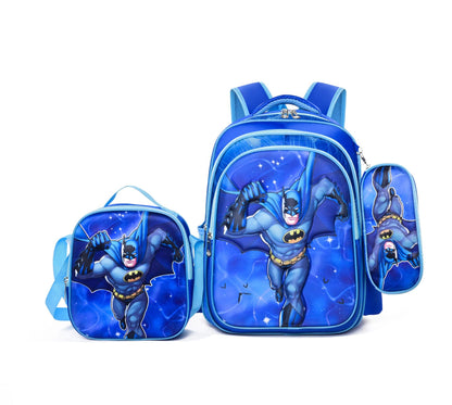 Ensemble de sacs à lunch pour crayons de dessin animé Cool Primary Set