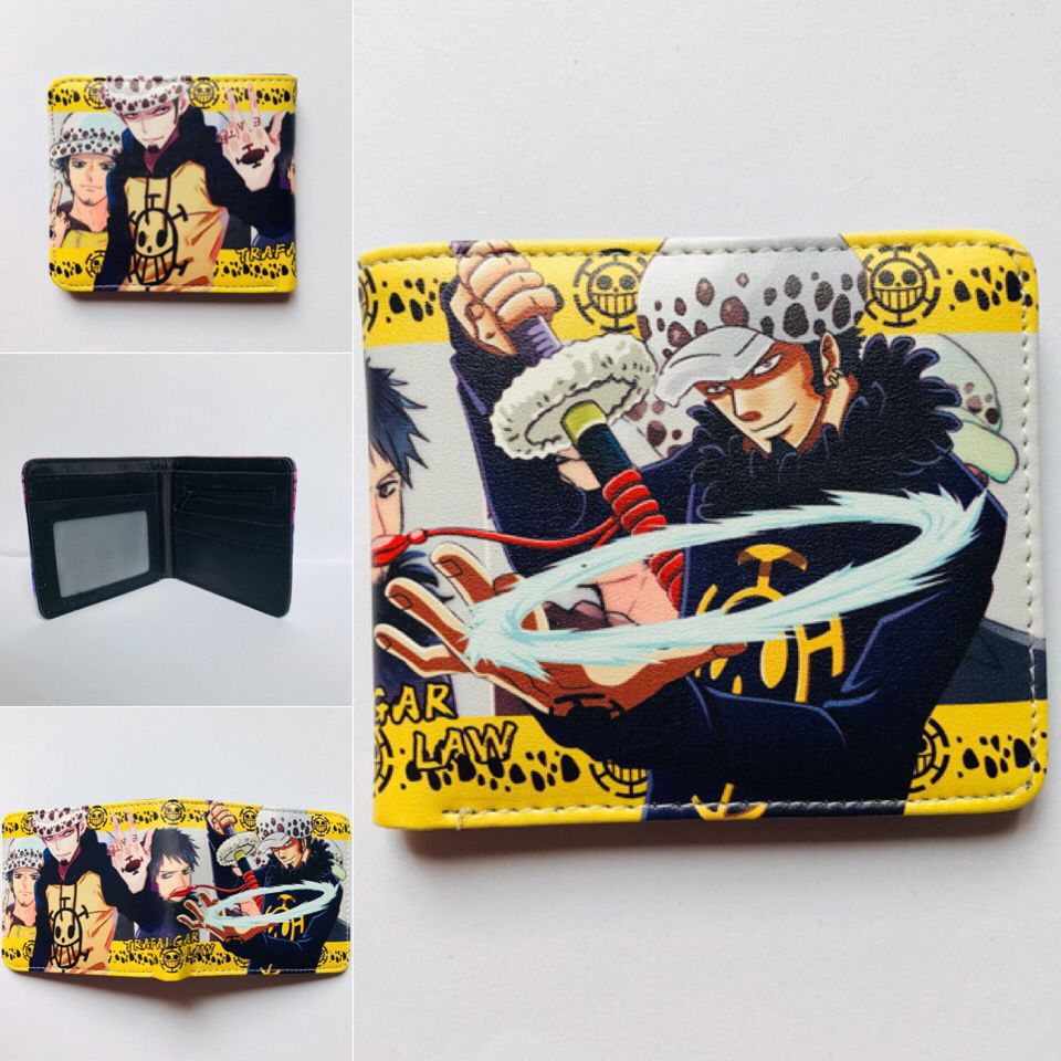 Anime One Piece Short Unisex Leather Ladies Wallets