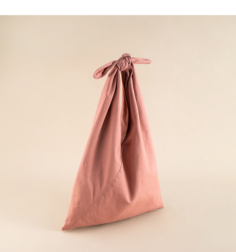 Can Be Folded Solid Color Underarm Shoulder Bags