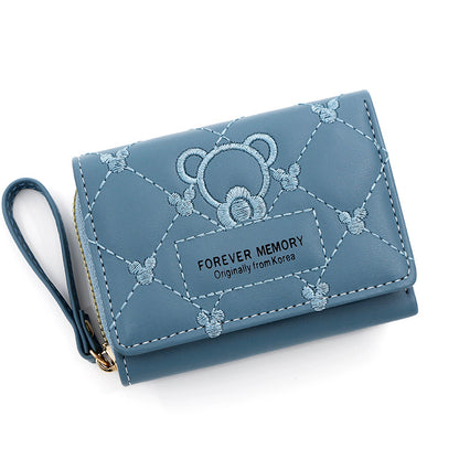 Women's Embroidery Short Fashion Embroidered For Multiple Ladies Wallets