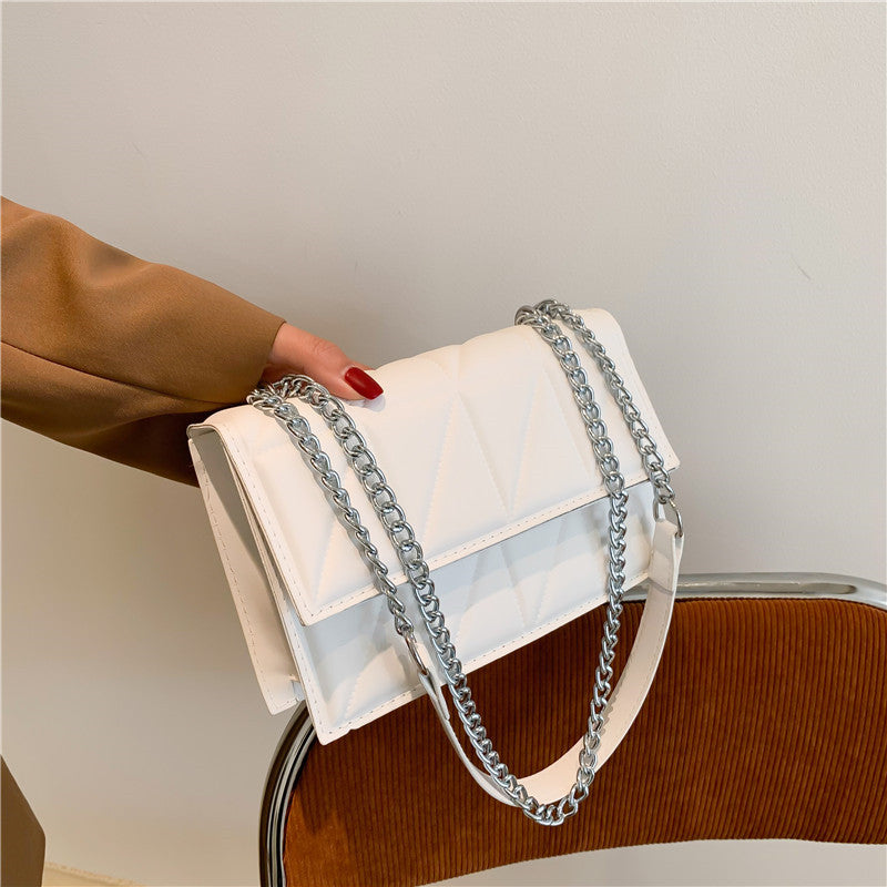 Trendy Korean Style Diamond Chain Embroidery Crossbody Bags