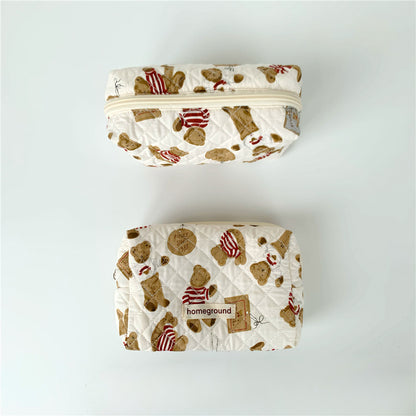 Bear Large Capacity Cotton Printing Storage Bags