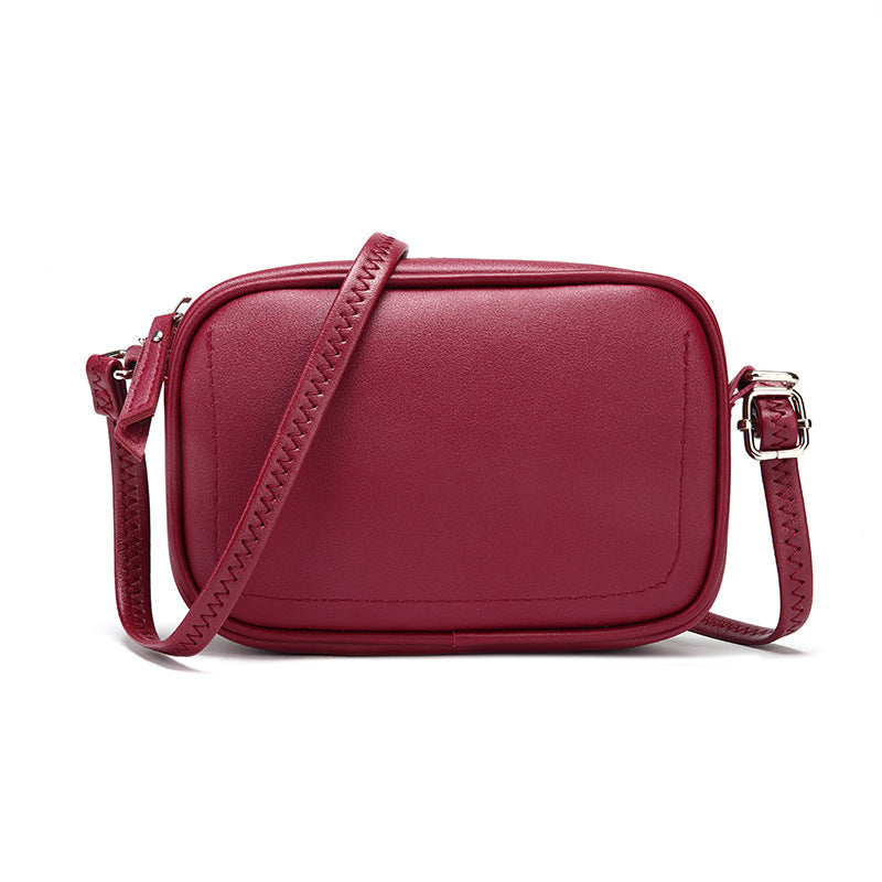 Women's Solid Color Simple Summer Small Square Crossbody Bags