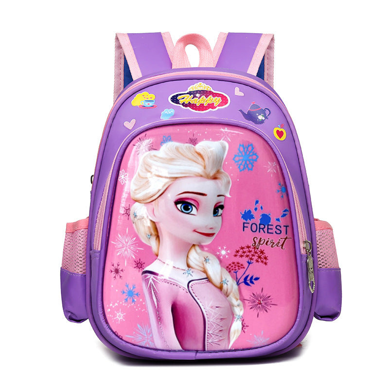 Sacs d'école maternelle à coque rigide pour enfants, motif dessin animé, jolie petite princesse