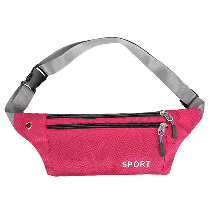 Women's & Men's & Portable Fashion Solid Color Large Men's Waist Packs