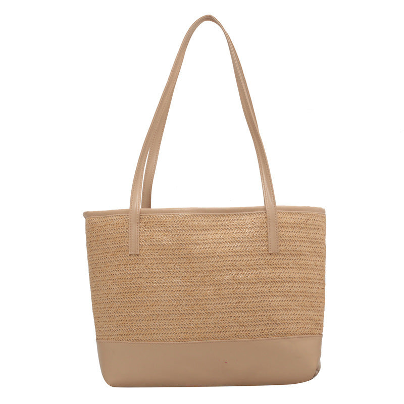 Women's Straw Woven Personality Trendy Simple Beach Shoulder Bags