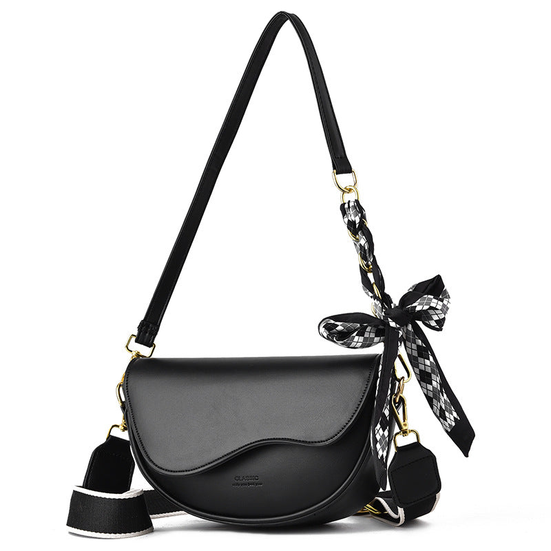 Women's Special Chain Saddle High-grade Wide Strap Crossbody Bags