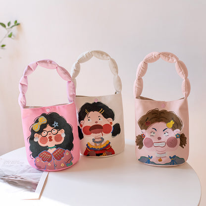 Women's Underarm Cute Cartoon Hand Gift Handbags