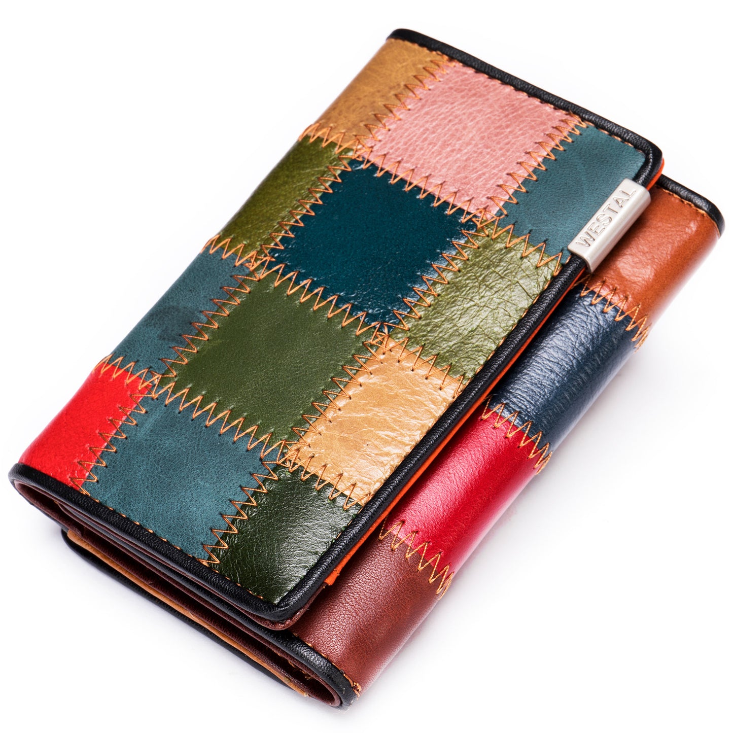 Women's High-grade Leather Large Three-fold Cowhide Ladies Wallets