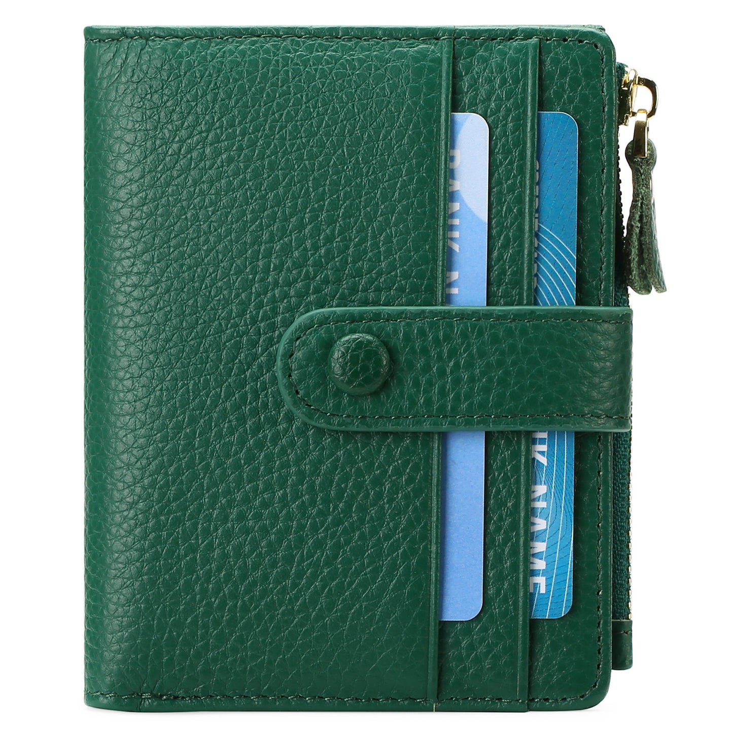 Women's Short Leather Large Capacity Multifunctional Zipper Ladies Wallets