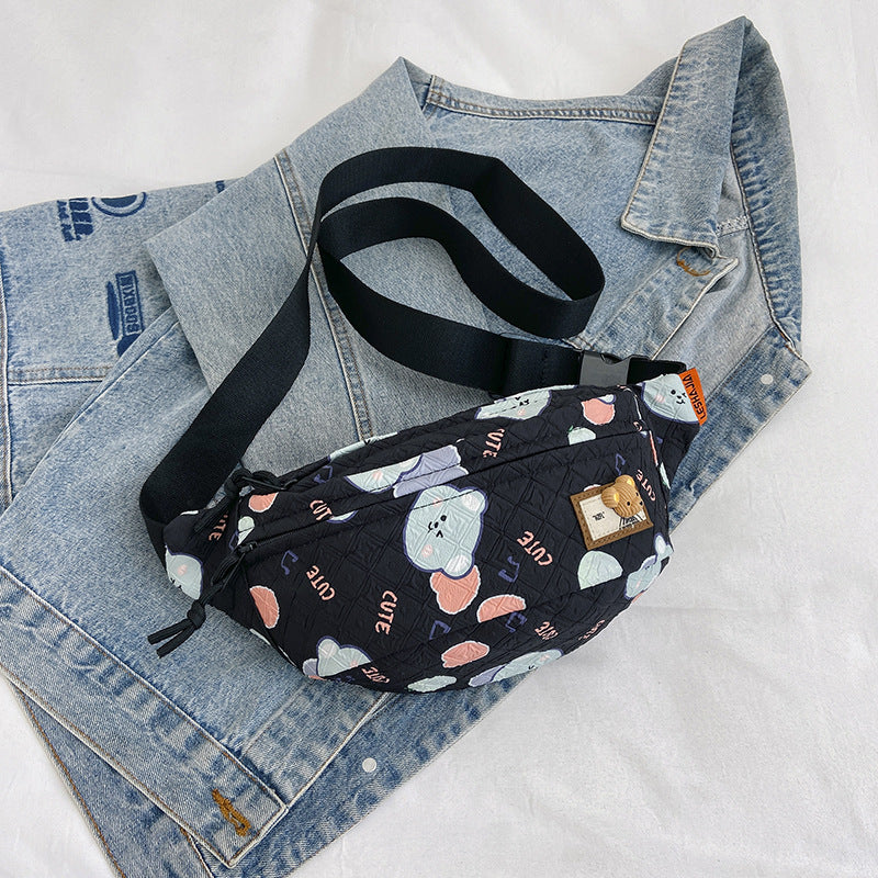 Women's Cartoon Cute Lightweight Niche Heart Fresh Waist Packs