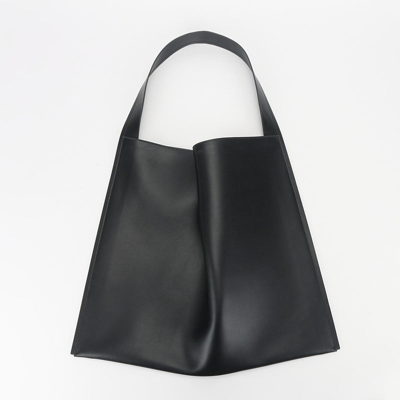 Women's Genuine Leather Korean Style Simple Fashion Tote Bags