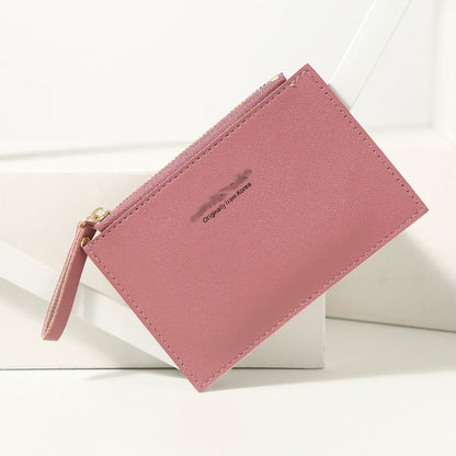 Women's Simple Fashion Classic Solid Color Zipper Ladies Wallets