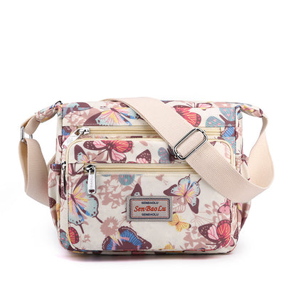 Women's Nylon Printed Mother Outdoors Commute Crossbody Bags