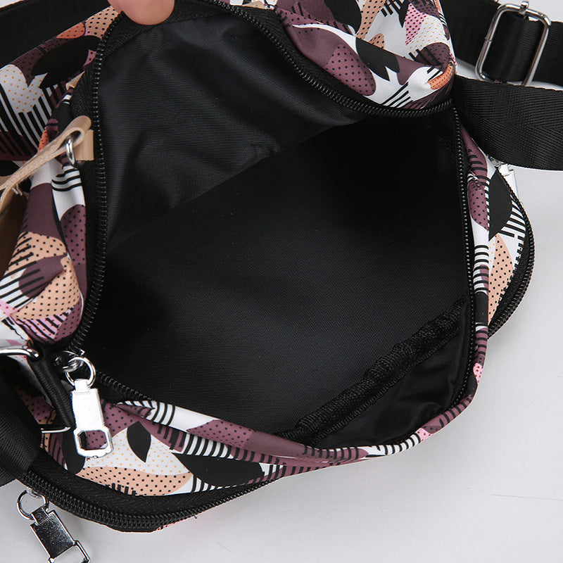 Women's Printed Large Capacity Korean Small Square Crossbody Bags