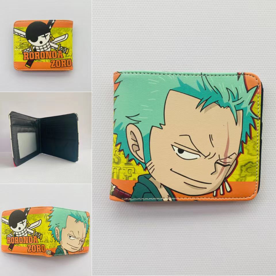 Anime One Piece Short Unisex Leather Ladies Wallets