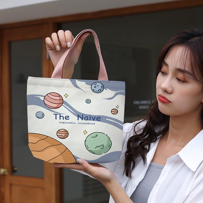 Canvas Female Cartoon Cabs Fashion Korean Handbags