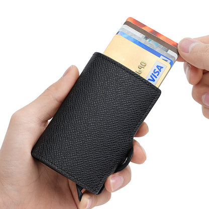 Automatic Pop-up Metal Aluminum Box Credit Card Holder