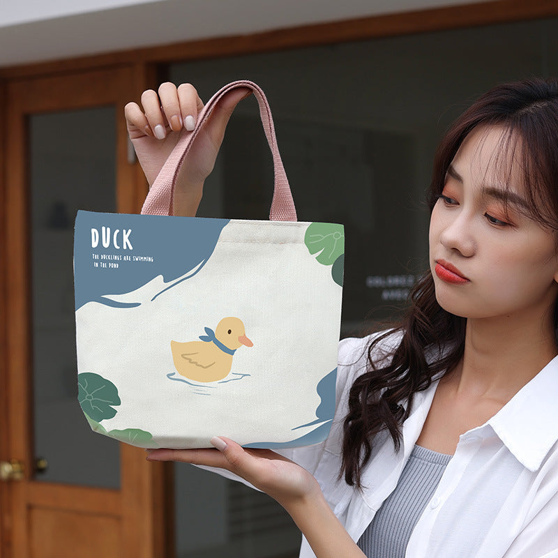 Canvas Female Cartoon Cabs Fashion Korean Handbags