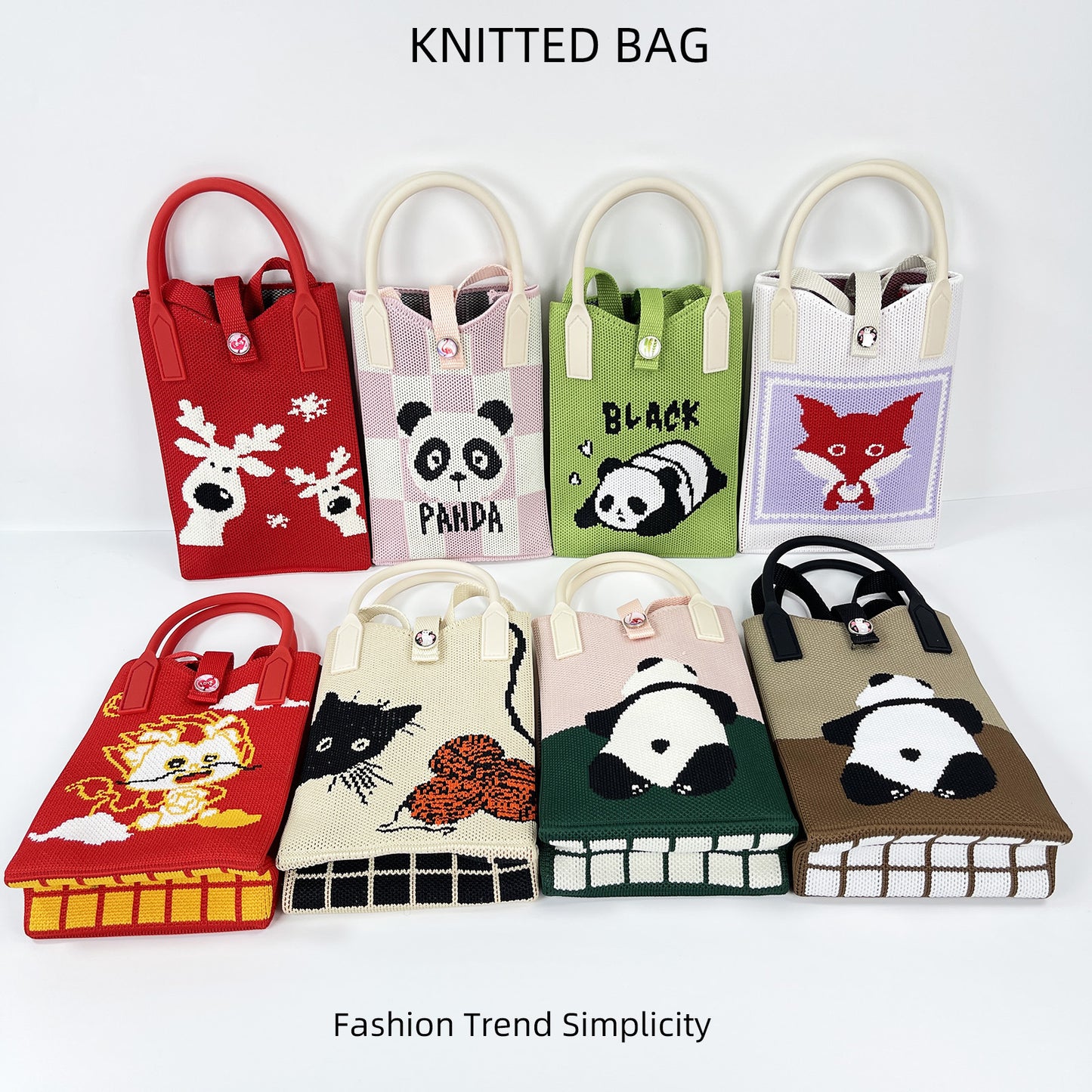 Attractive Knitted Mobile Mason Korean Mini Handbags