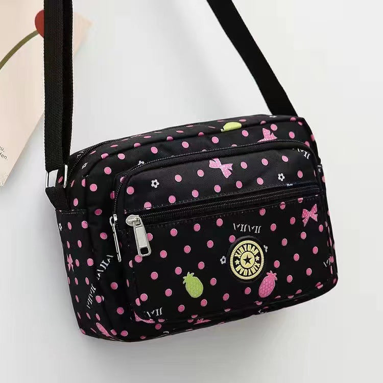 Women's Korean Style Oxford Mummy Flower Cloth Crossbody Bags