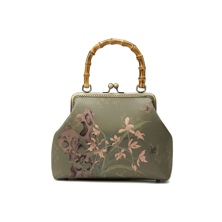 Yarn Printed Ancient Style Cheongsam Banquet Handbags