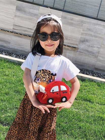 Mini sacs tendance pour enfants de style coréen avec motif de voiture de dessin animé