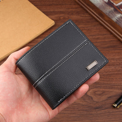 Men's Short Business Simplicity Fashion Soft Leather Men's Wallets