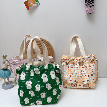 Canvas Family For Moms Bring Rice Handbags